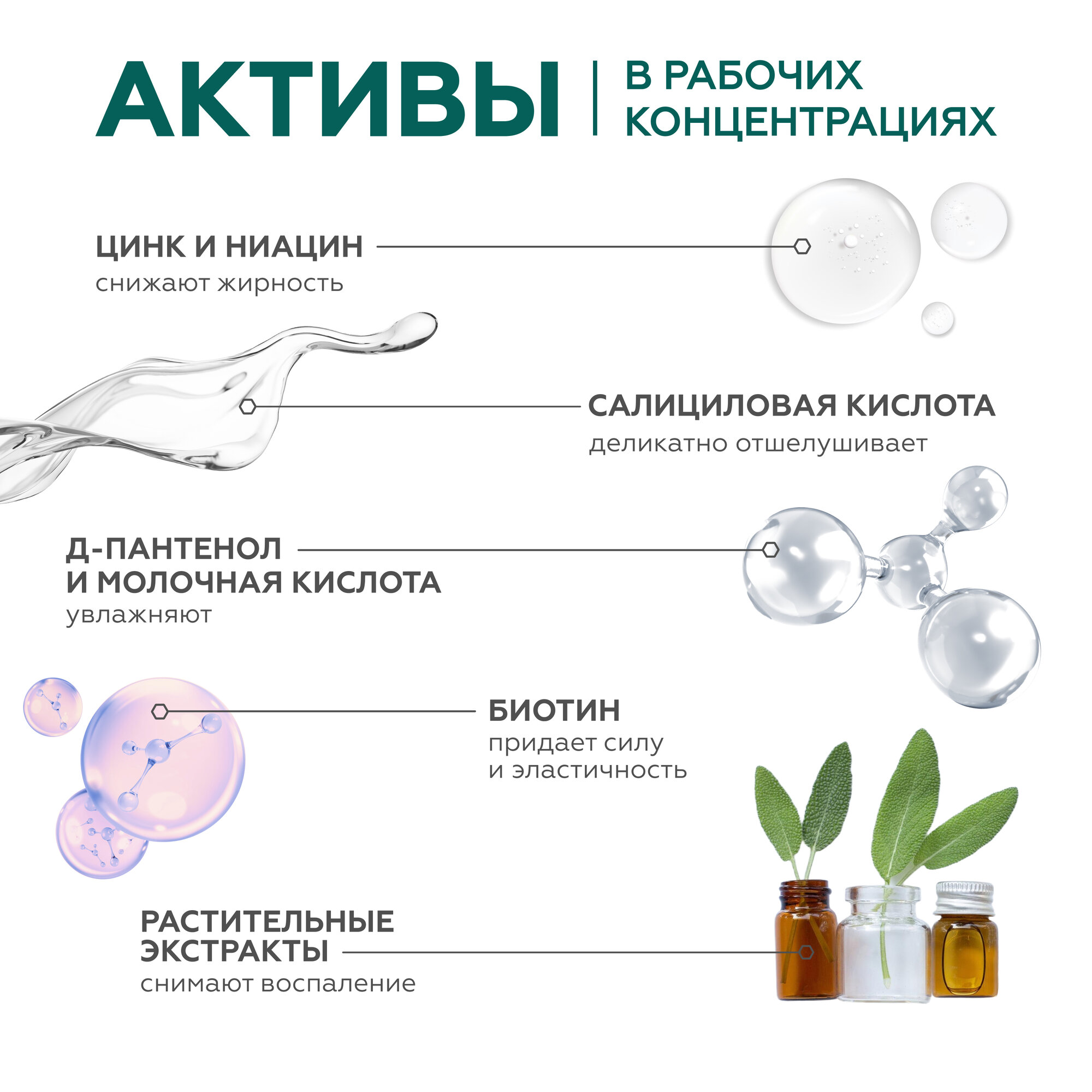 Гельтек Шампунь для жирной кожи головы Geltek Hair себорегулирующий, 390 мл — фото 1