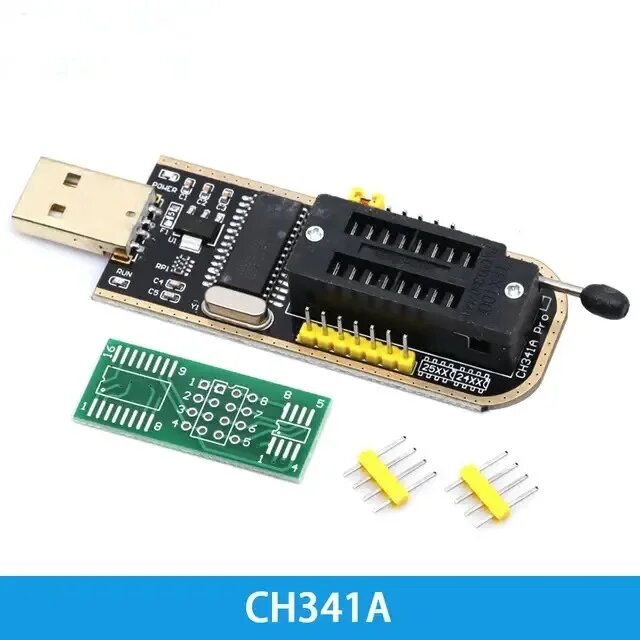 Тестовый зажим SOP8 SOIC8 для адаптера EEPROM 93CXX/25CXX/24CXX + CH341A 24 25 серии Flash BIOS USB-программатор, модуль DIY Kit, CH341A