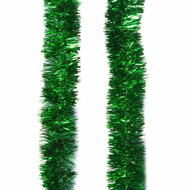 Мишура Праздничная 2 м*50 мм зеленая