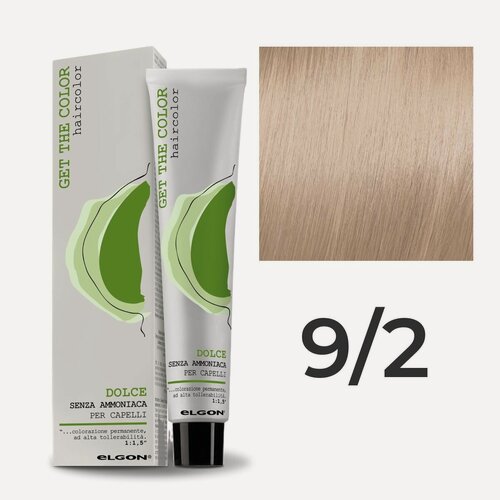 Изображение товара Крем - краска для волос профессиональная Elgon Get the Color Dolce 9/2 Блонд Орехово-бежевый 100 мл