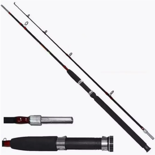 Спиннинг винтовой, тест от 100 г до 250 г, 180 см, чёрный