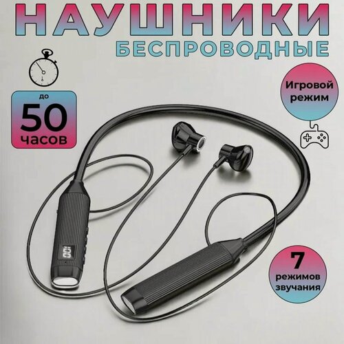 Изображение товара Наушники беспроводные, гарнитура, спортивные с ободком bluetooth. Блютуз наушники