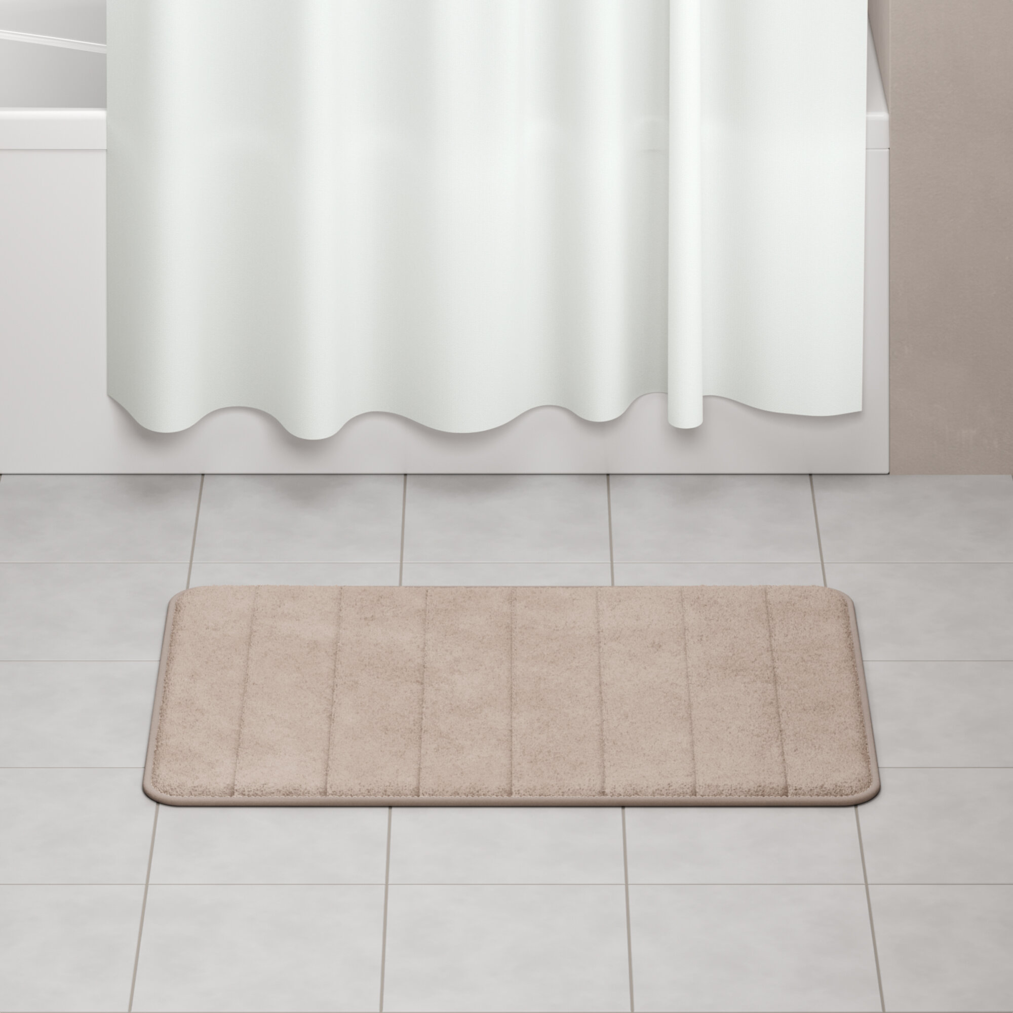 Коврик для ванной комнаты Homsly, 50*80 см, бежевый, коллекция Basic, 8H-011-TMMB-BSC — фото 1