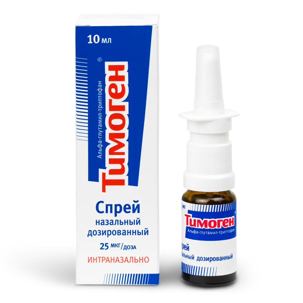 Тимоген спрей назальный дозированный 25 мкг/мл 10 мл 1 шт