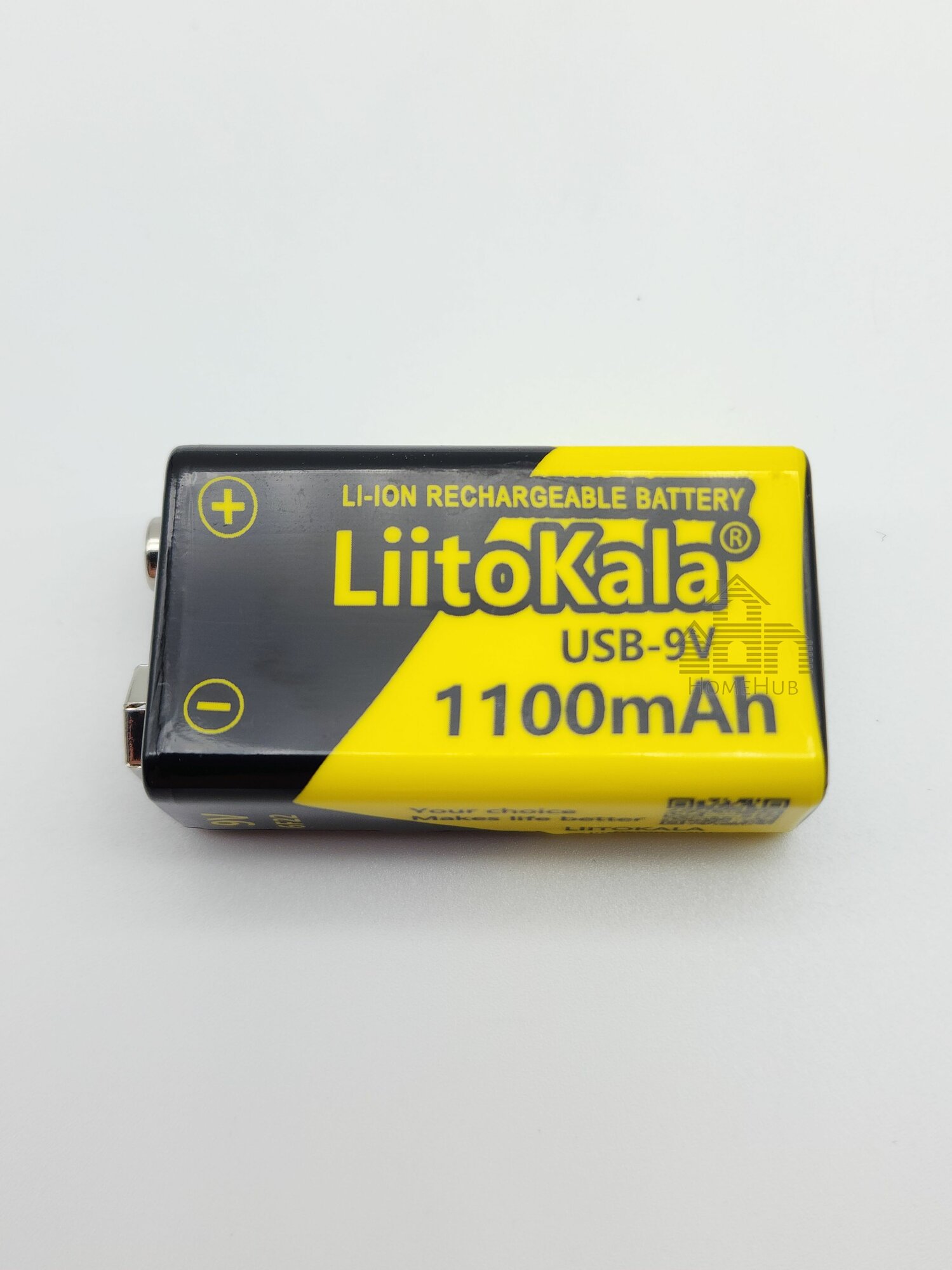 Аккумулятор LiitoKala Крона, 9V, 1100mAh, TYPE-C