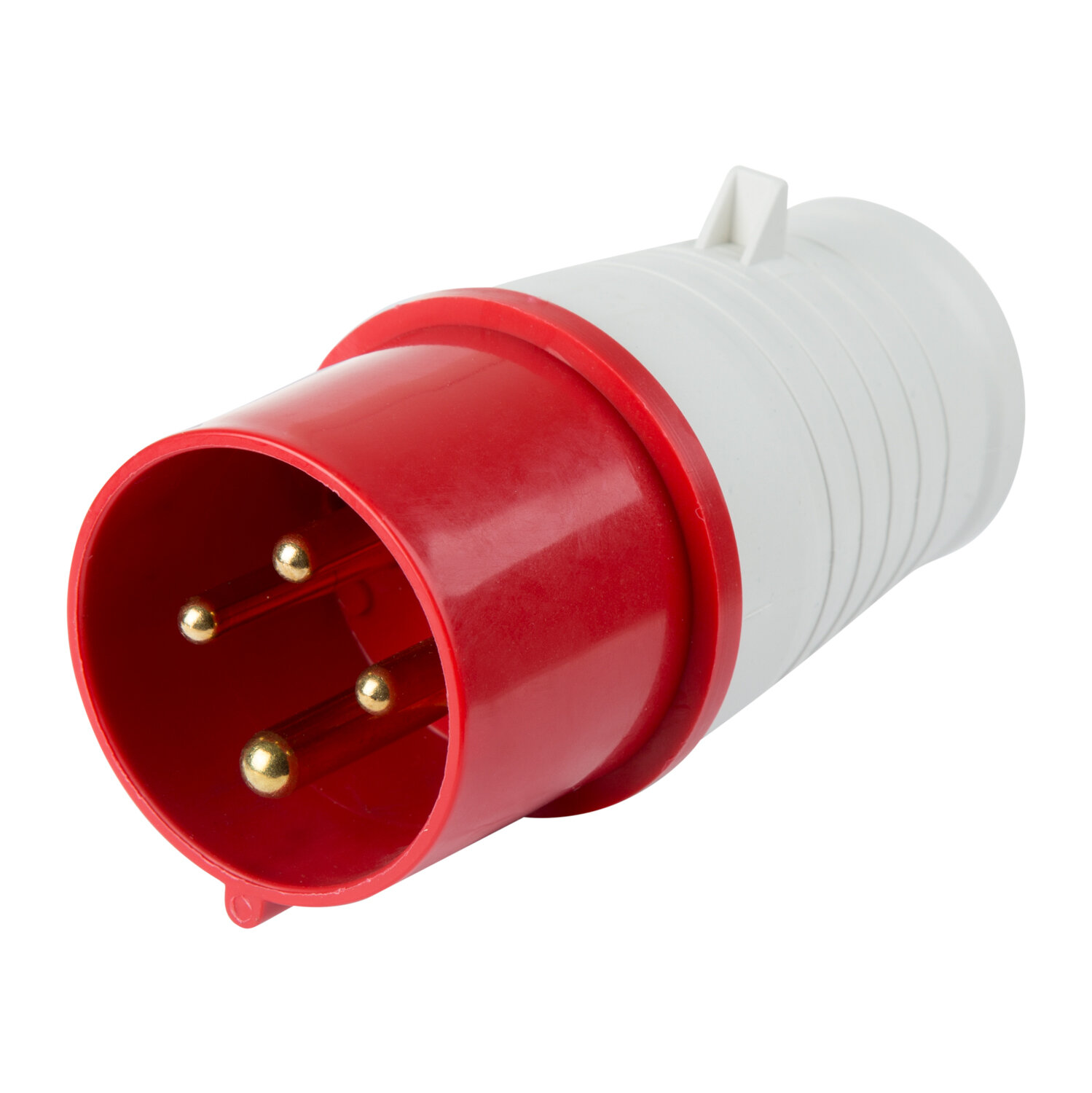 Вилка REXANT электрическая переносная 3Р+РЕ 32А 380В IP44 белая