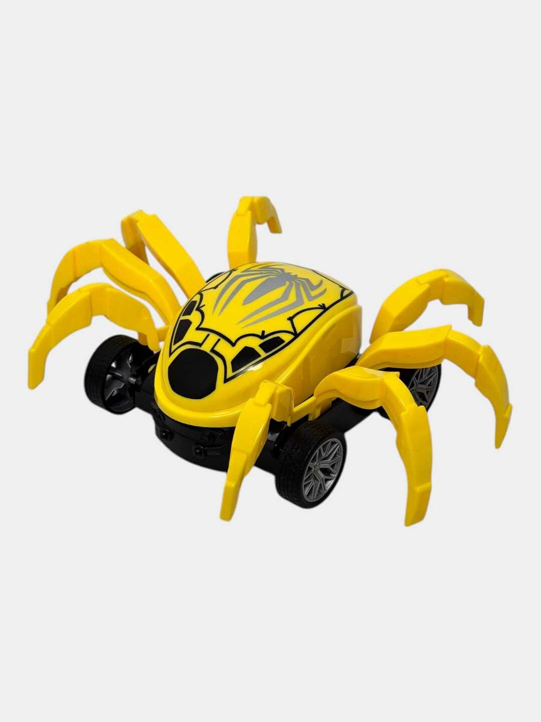 Инерционный паук, развивающая игрушка, для детей от 3 лет, безопасный пластик Код. 26511