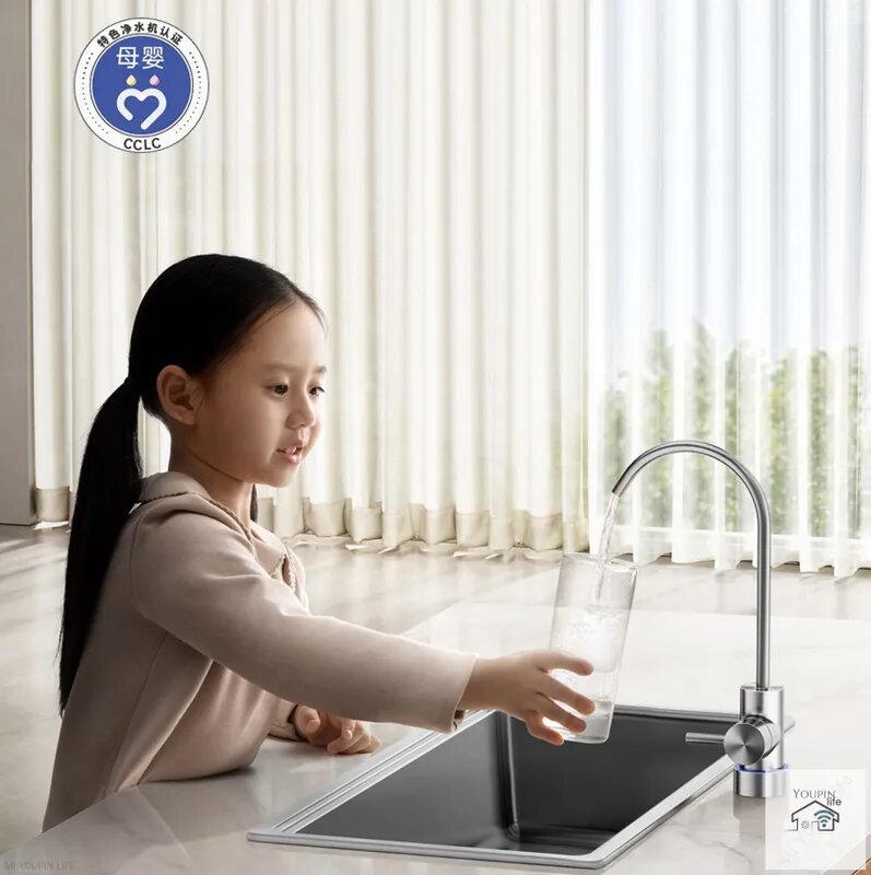 Умный фильтр для воды Xiaomi Mijia Water Purifier N1 800G 2000ml/мин MR872 (Mihome APP), Белый