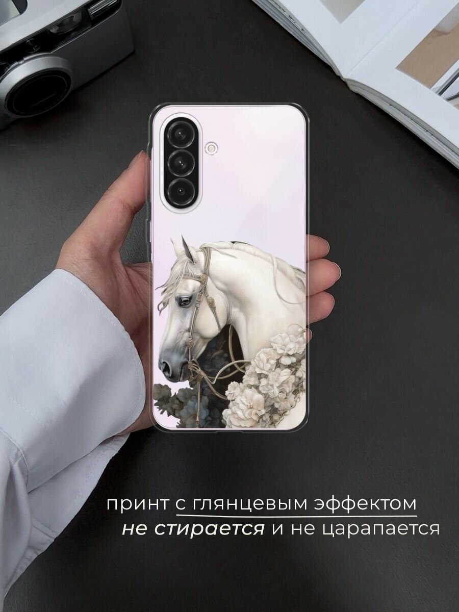 Чехол на Samsung Galaxy A56 5G / Самсунг Галакси А56 5G с принтом "Благородный конь 3" — фото 1