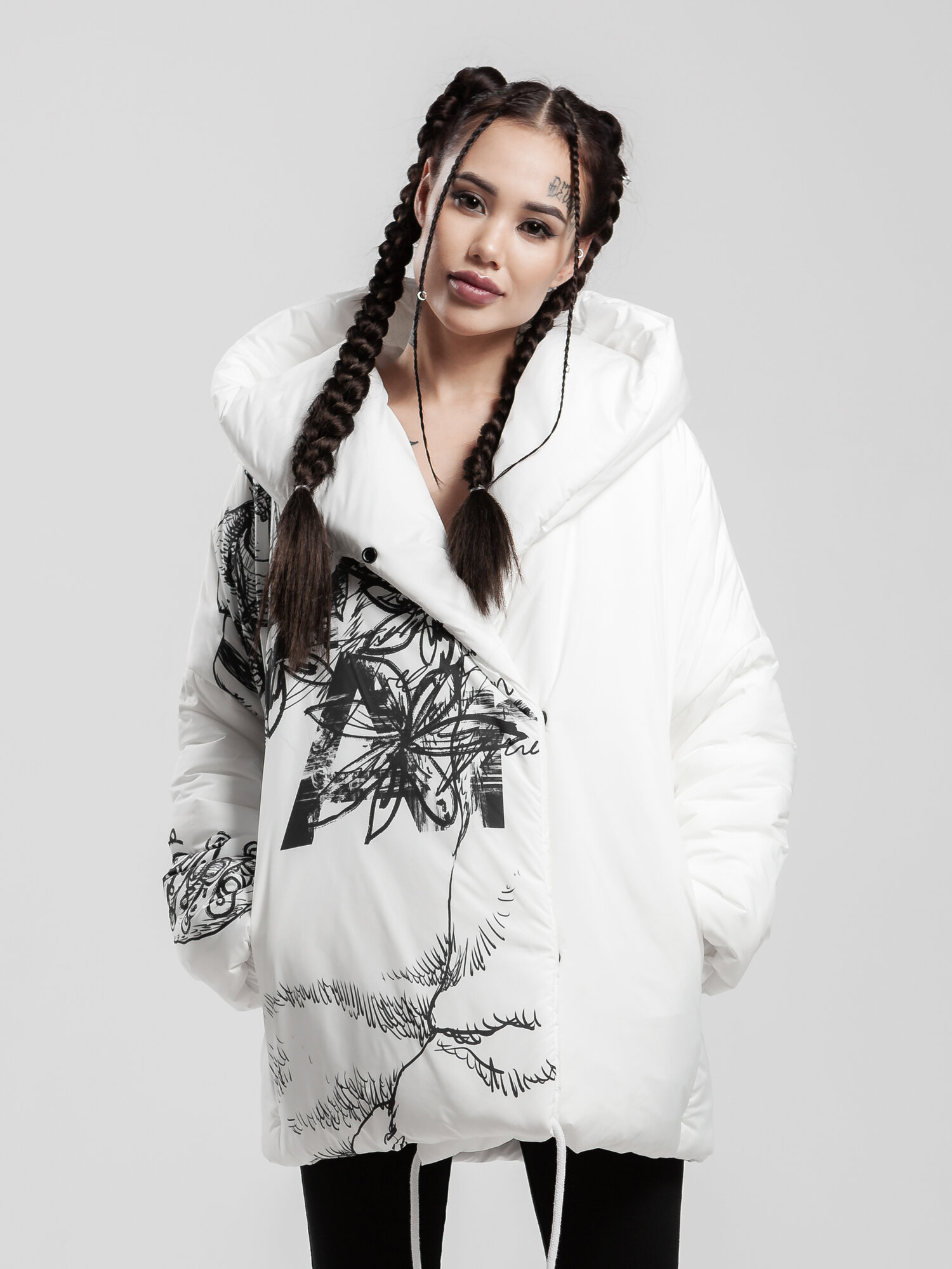 Пуховик Katami Wear, размер OneSize, белый