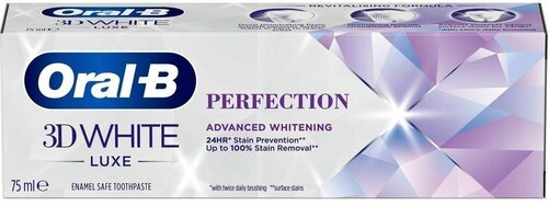 Зубная паста Oral-b 3D White Luxe Perfection 75мл (Из Финляндии)