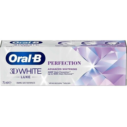 Зубная паста Oral-b 3D White Luxe Perfection 75мл (Из Финляндии)