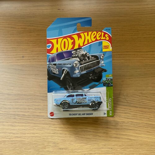 Hot Wheels '55 CHEVY BEL AIR GASSER коллекционная машинка hot wheels rlc selections 55 chevy bel air gasser хот вилс выбор рлк 55 шевроле гассер