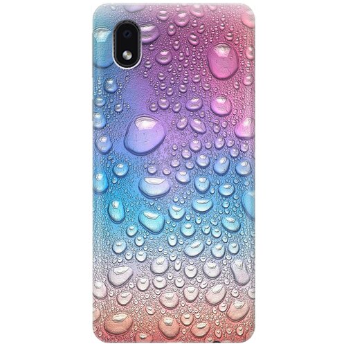 фото Силиконовый чехол на samsung galaxy a01 core / m01 core / самсунг а01 кор с принтом "множество капель" gosso