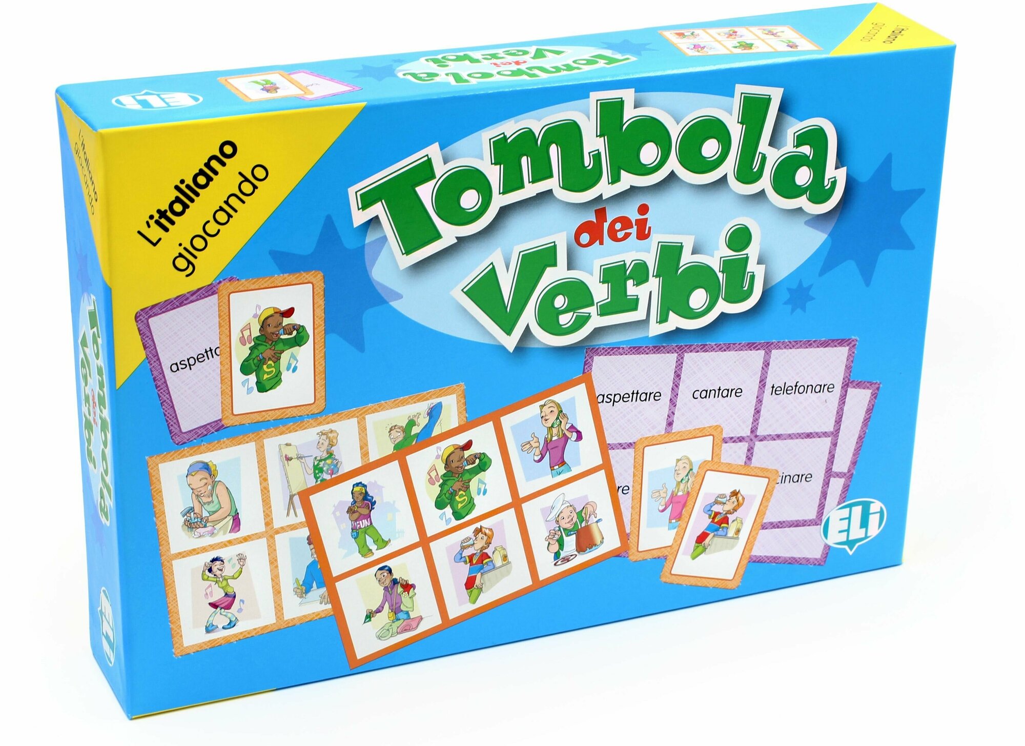 TOMBOLA DEI VERBI (A1) / Обучающая игра на итальянском языке "Глаголы"