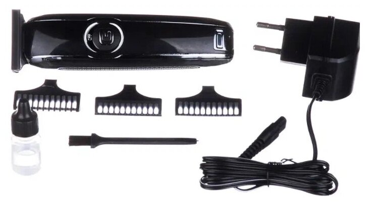Машинка триммер беспроводной для стрижки волос и бороды / 6050GM / Professional hair clipper / цвет: золотистый