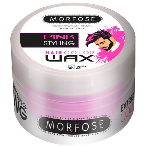 Morfose Воск Color Hair Wax Pink Styling, 100 мл