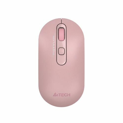 Мышь A4TECH Fstyler FG20, оптическая, беспроводная, USB, розовый [fg20 pink]