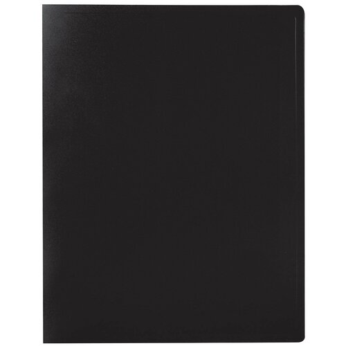 Папка 20 вкладышей STAFF, черная, 0,5 мм, 225693