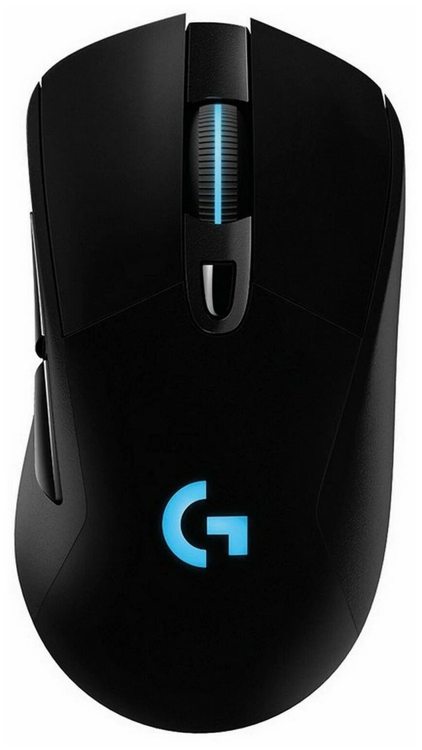 Logitech Оптическая мышь Logitech G703 Lightspeed 910-005640, беспров., 5кн.+скр., черный (USB)