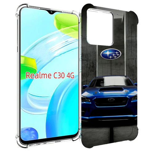 Чехол MyPads subaru субару 1 мужской для Realme C30 4G / Narzo 50i Prime задняя-панель-накладка-бампер чехол задняя панель накладка бампер mypads subaru субару 3 для realme x7