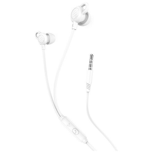 Наушники M89 Comfortable universal silicone sleeping earphones HOCO вакуумные с микрофоном белые 549₽