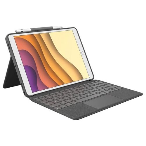 Logitech Клавиатура беспроводная Logitech Combo Touch for iPad 7-8 Gen Bluetooth графитовый (920-009994)