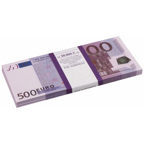Квант продажи 5 ед. Деньги шуточные «500 евро», упаковка с европодвесом
