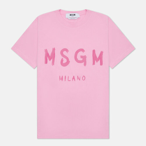 Футболка MSGM, хлопок, размер L, розовый