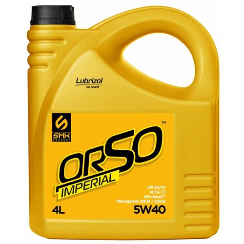 Синтетическое моторное масло ORSO Imperial 540 4л