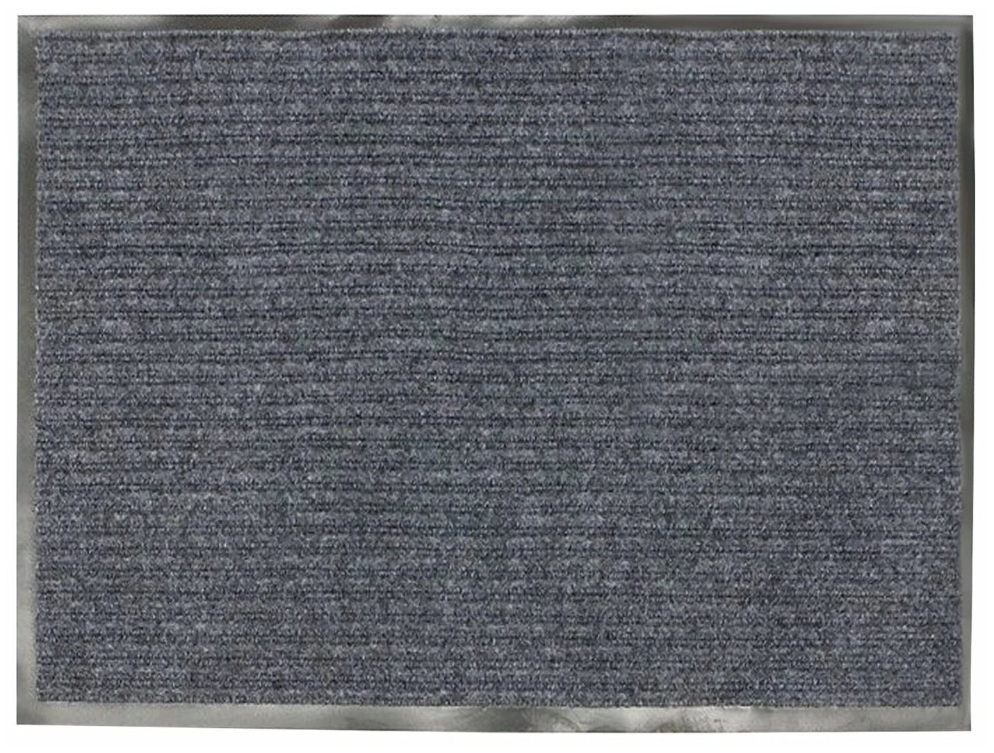 Коврик придверный влаговпитывающий грязезащитный SilkWay 80х120 см серый - фотография № 1