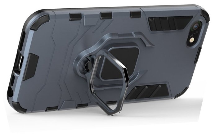 Противоударный чехол с кольцом Panther Case для iPhone 5 / 5S / SE синий