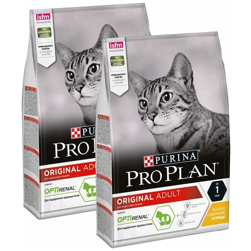 PRO PLAN CAT ADULT CHICKEN для взрослых кошек с курицей (3 + 3 кг)