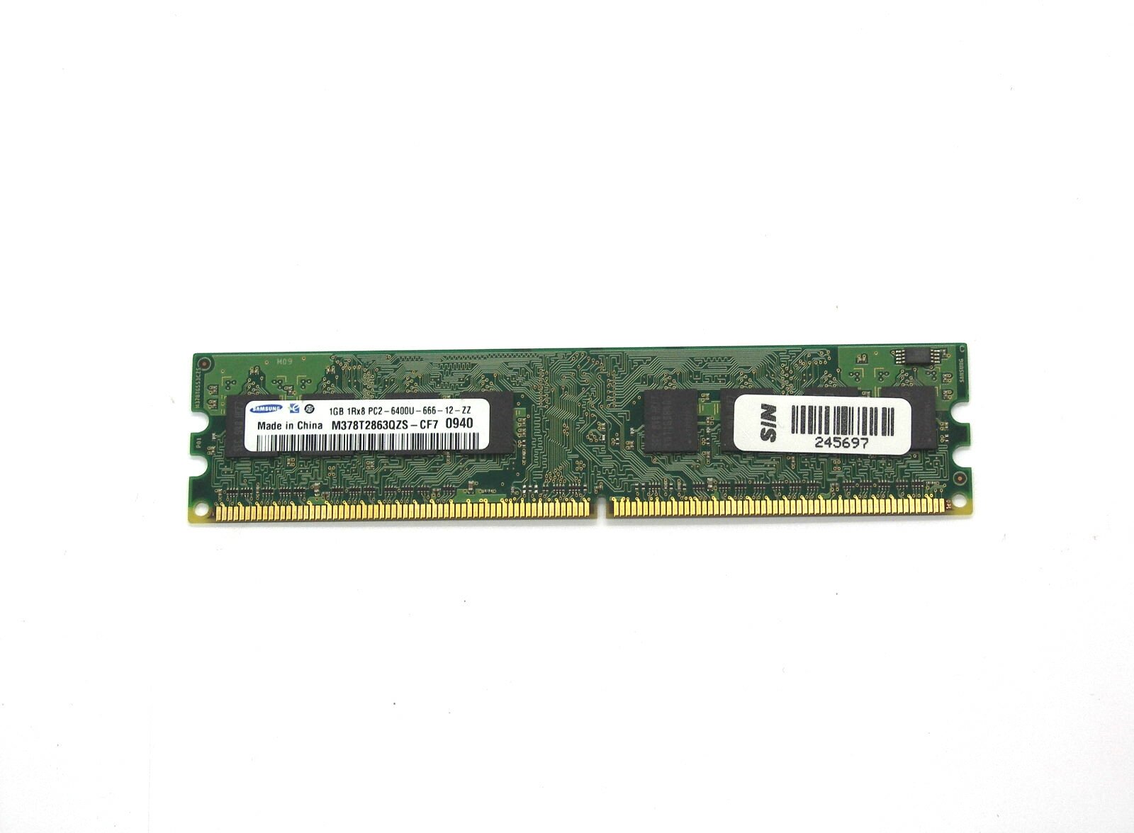 Модуль памяти DIMM DDR2 1Gb PC-6400 Samsung M378T2863QZS-CF7