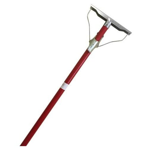 Швабра Лентяйка-тряпкодержатель 20см с цвет. ручкой 120 см