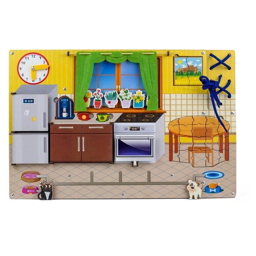 Развивающая игрушка Woodland Кухня 112301, разноцветный