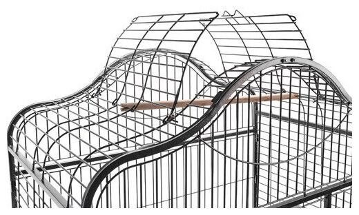 Kredo Клетка Kredo для птиц A09 белая (125,6*92,8*172 см) - фотография № 4