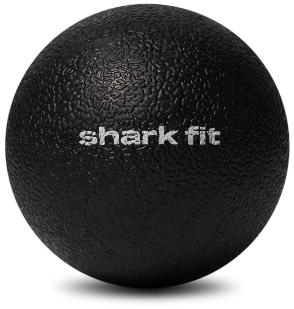 Массажный мячик Shark Fit Мяч для массажа стоп спины и рук Мфр массажер Шарик для фитнеса черный