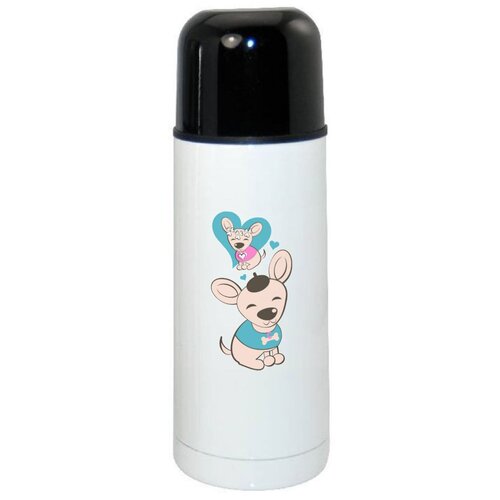 фото Термос coolpodarok влюбленная собачка есть пара