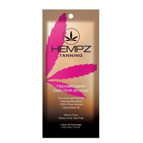 Hempz лосьон для загара в солярии Hypoallergenic Dark DHA Bronzer , 15 мл