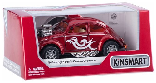 Машинка металлическая с открывающимися дверями, модель Volkswagen Beetle Custom Dragracer