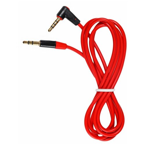 4 pin car aux in interface aux jack adapter cable for mazda 6 pentium b70 3 rx8 Кабель PALMEXX AUX 3.5mm 3pin - 3.5mm 4pin угловой (красный)