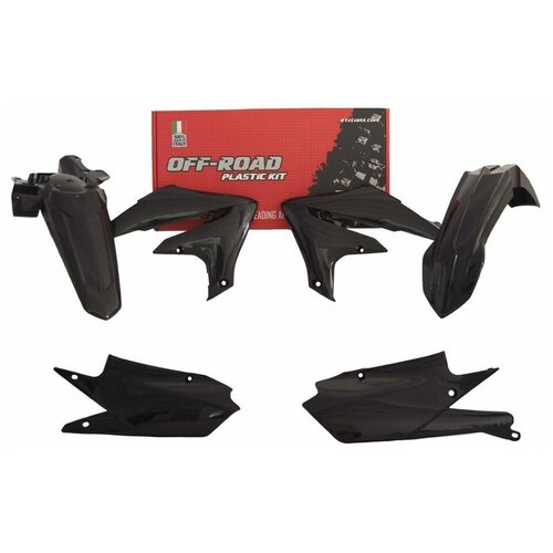 Комплект пластика для Yamaha WRF450 19-23 г., WRF250 20-23 г., черный
