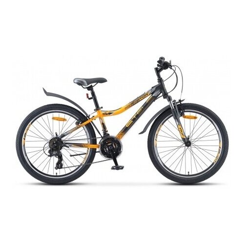Подростковый горный MTB велосипед STELS Navigator 410 V 24 21-sp V010 2019 рама 12 Чёрныйжёлтый 1693900₽