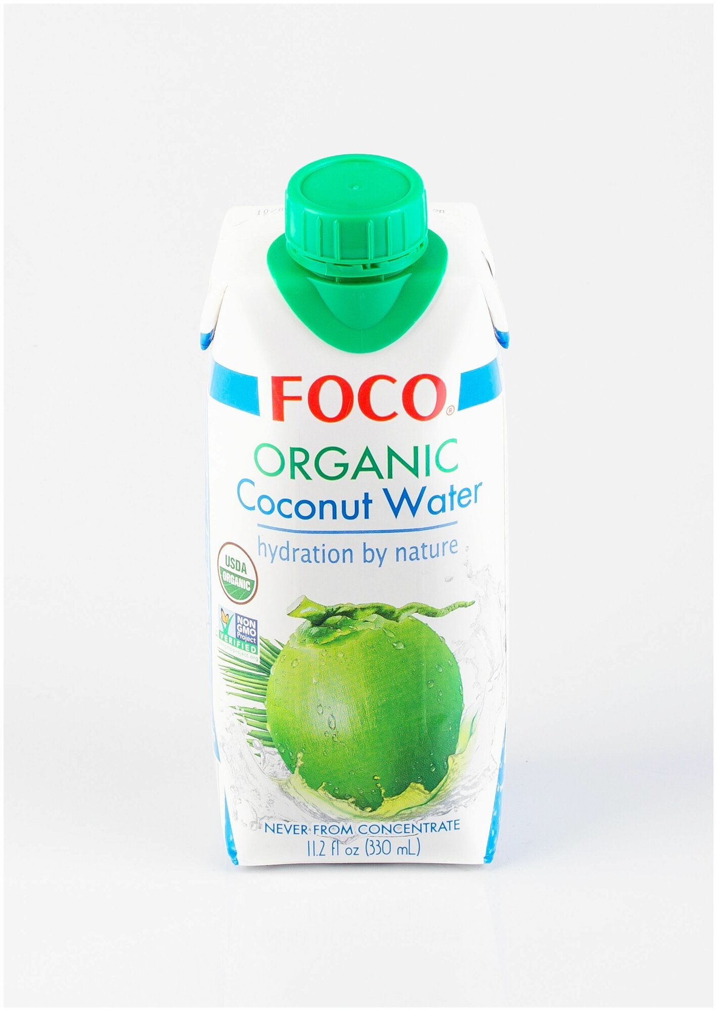 ORGANIC кокосовая вода "FOCO" 330 мл Tetra Pak - фотография № 6