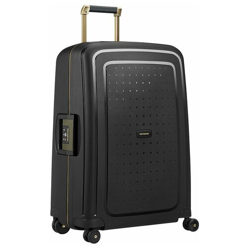 фото Чемодан samsonite s'cure dlx m 79 л, золотисто-черный/black, gold deluscious
