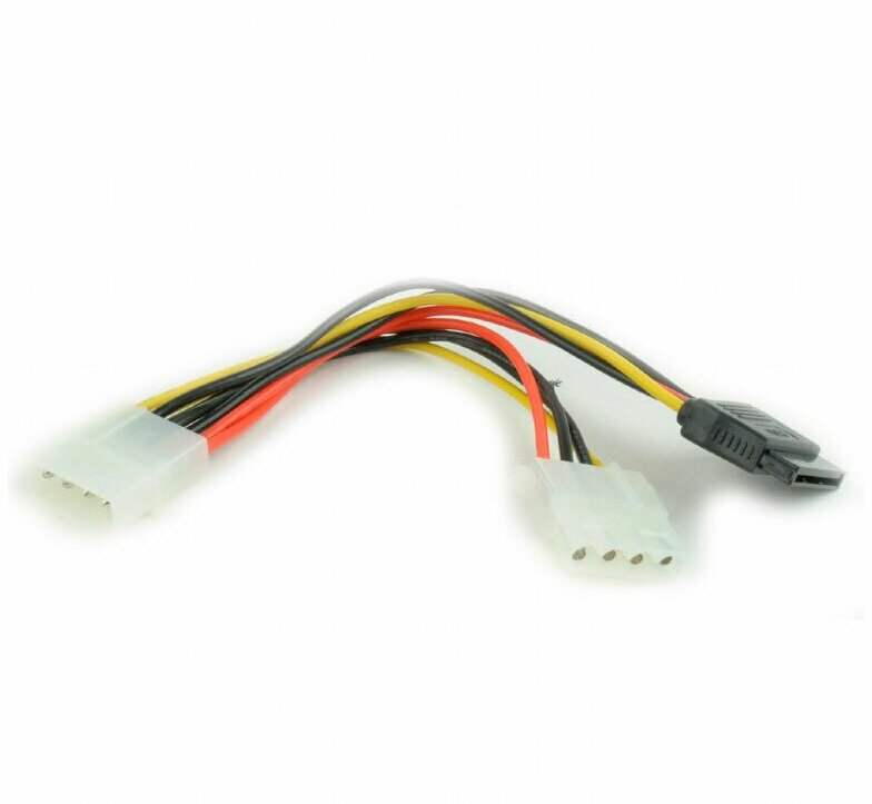 Аксессуар Кабель питания Gembird Cablexpert Molex - Molex+SATA 15cm CC-SATA-PSY2