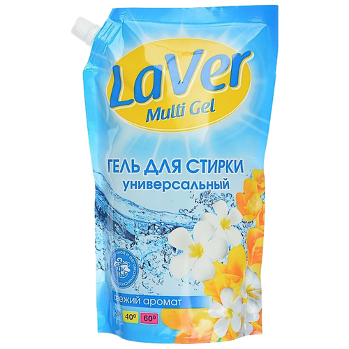 Гель для стирки LaVer универсальный, 1 л, дой-пак, 2 упаковки