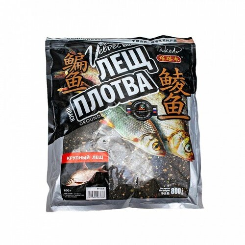 фото Прикормка takedo brick velvet, крупный лещ, 800 г