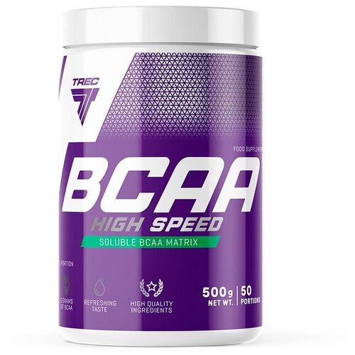 Аминокислоты BCAA High Speed 500 г, вкус: кола аминокислоты bcaa 300 гр кола